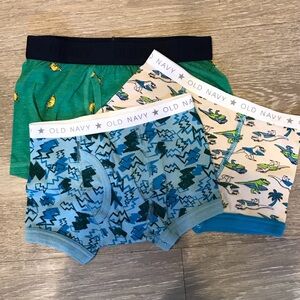 Old Navy Boys' 3-Pack Cotton Briefs - Blue, Green, Cream